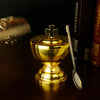 Premium Orthodox Church Incense Burner with Boat & Spoon – Traditional Greek Metal Thurible for Catholic & Orthodox Worship