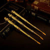 Orthodox-Style Holy Oil Applicator Set – 3 Piece Gold-Tone Ceremonial Tools