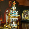 Premium Orthodox Thurible with Bells – Swingable Church Incense Censer for Prayer, Divine Liturgy & Religious Ceremonies