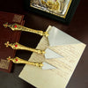 Orthodox Church Liturgical Knife Set – Decorative Metal Ritual Knives for Religious Ceremonies (3 Sizes)