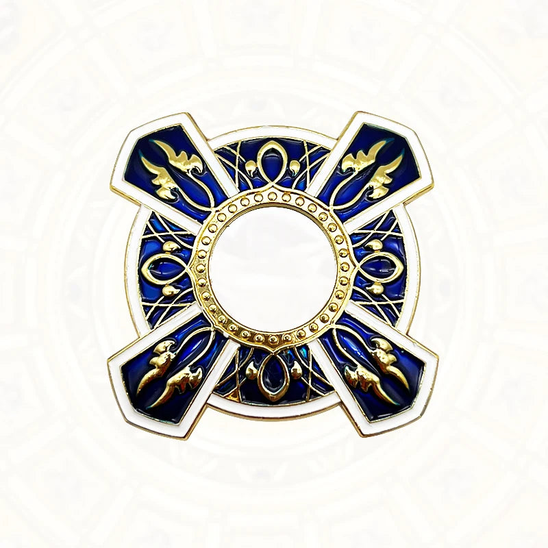 Orthodox Jerusalem Cross Relic Case – Gold-Tone Christian Keepsake Holder