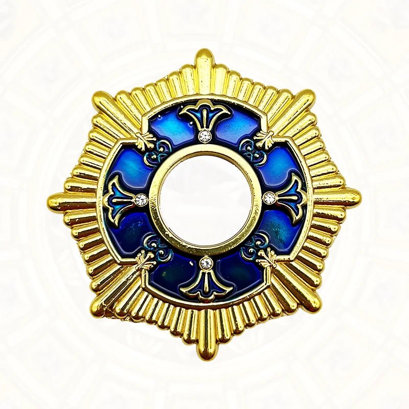 Orthodox Jerusalem Cross Relic Case – Gold-Tone Christian Keepsake Holder - Sylva
