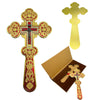 Orthodox Blessing Cross – Handmade Zinc Alloy Crucifix for Church, Prayer & Worship
