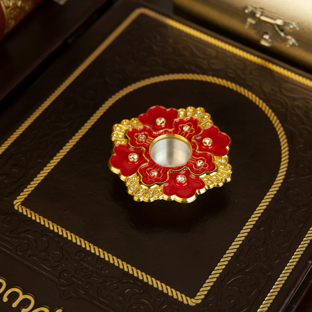 Orthodox Holy Relic Grail Box – Gold-Plated Communion Relic Holder for Rosary & Sacred Relics