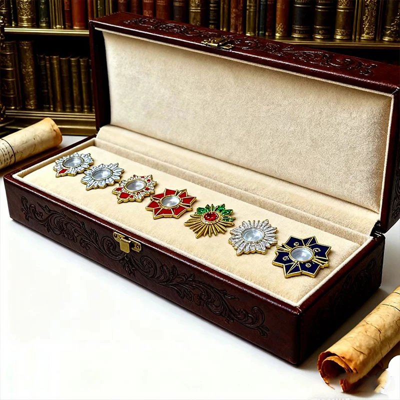 Orthodox Metal Reliquary Box with Decorative Emblems – Antique Religious Relic Holder for Home Chapel, Prayer Altar & Christian Devotion