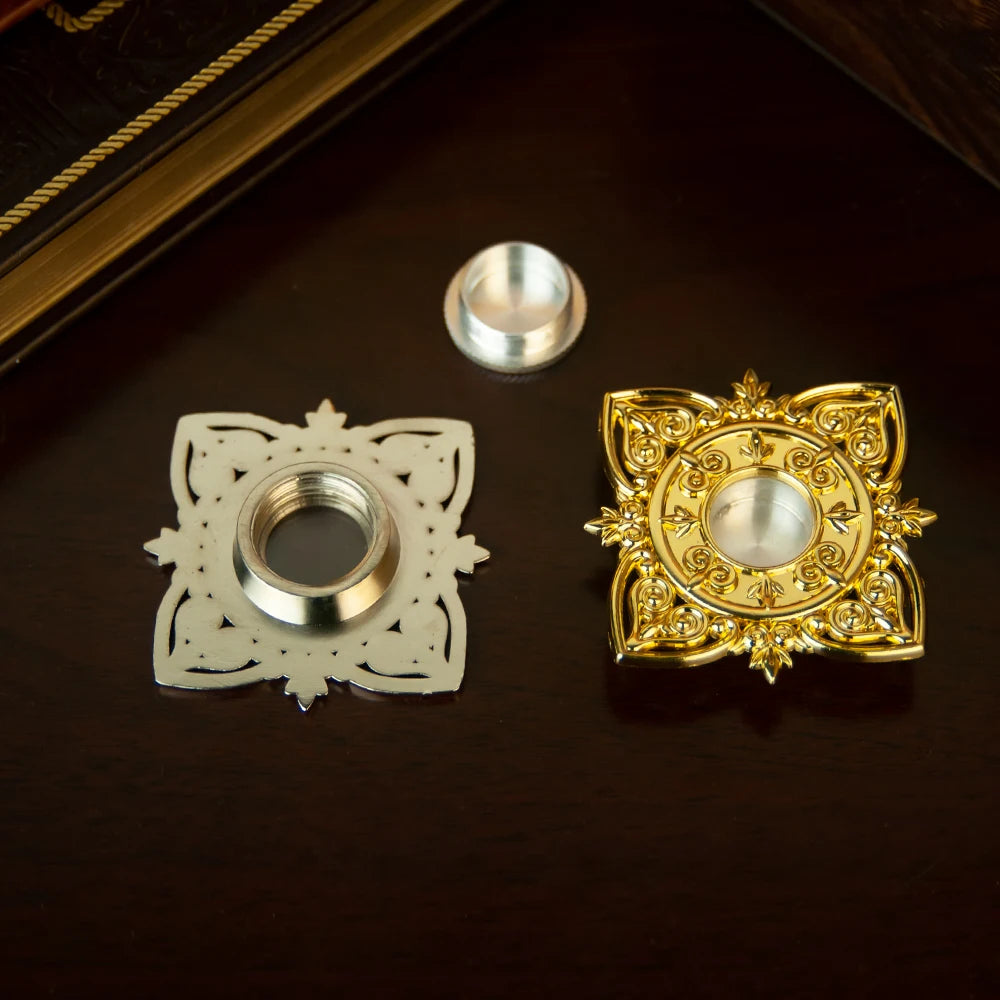 Orthodox Relic Chest Protective Case – Gold & Silver Christian Reliquary Box