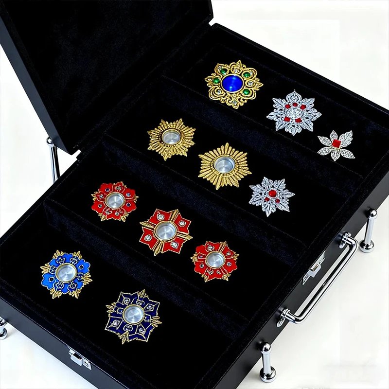 Orthodox Metal Reliquary Box with Decorative Emblems – Antique Religious Relic Holder for Home Chapel, Prayer Altar & Christian Devotion