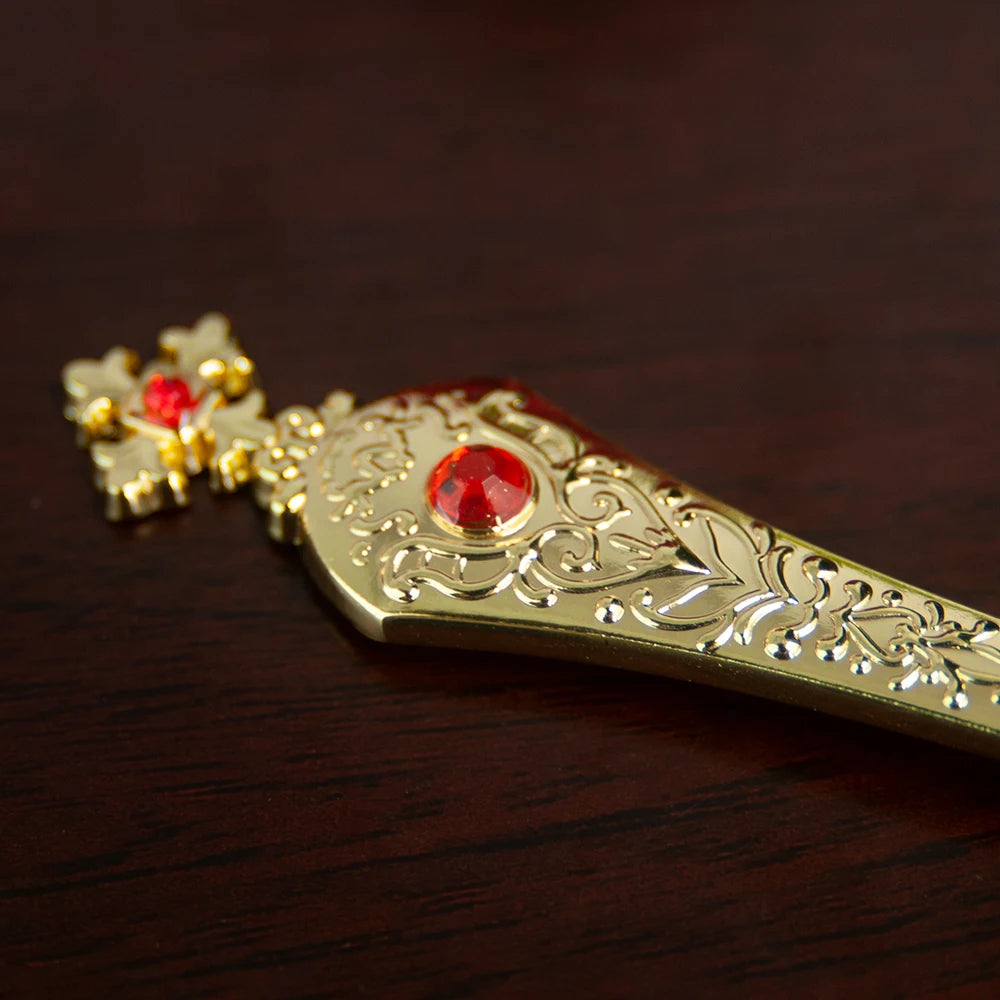 Gold Plated Orthodox Holy Water Spoon – Christian Church Ritual Accessory