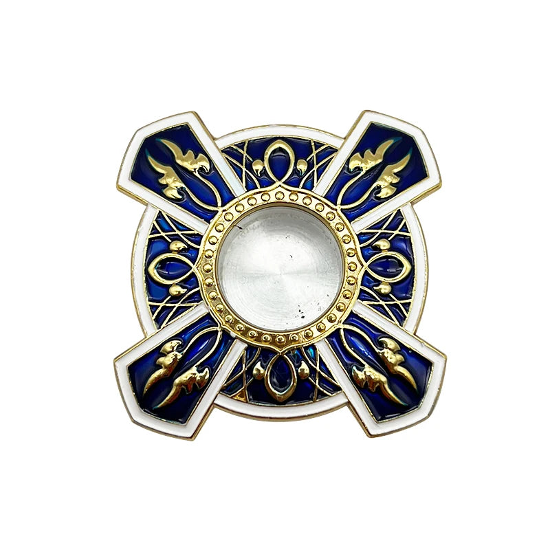 Orthodox Jerusalem Cross Relic Case – Gold-Tone Christian Keepsake Holder