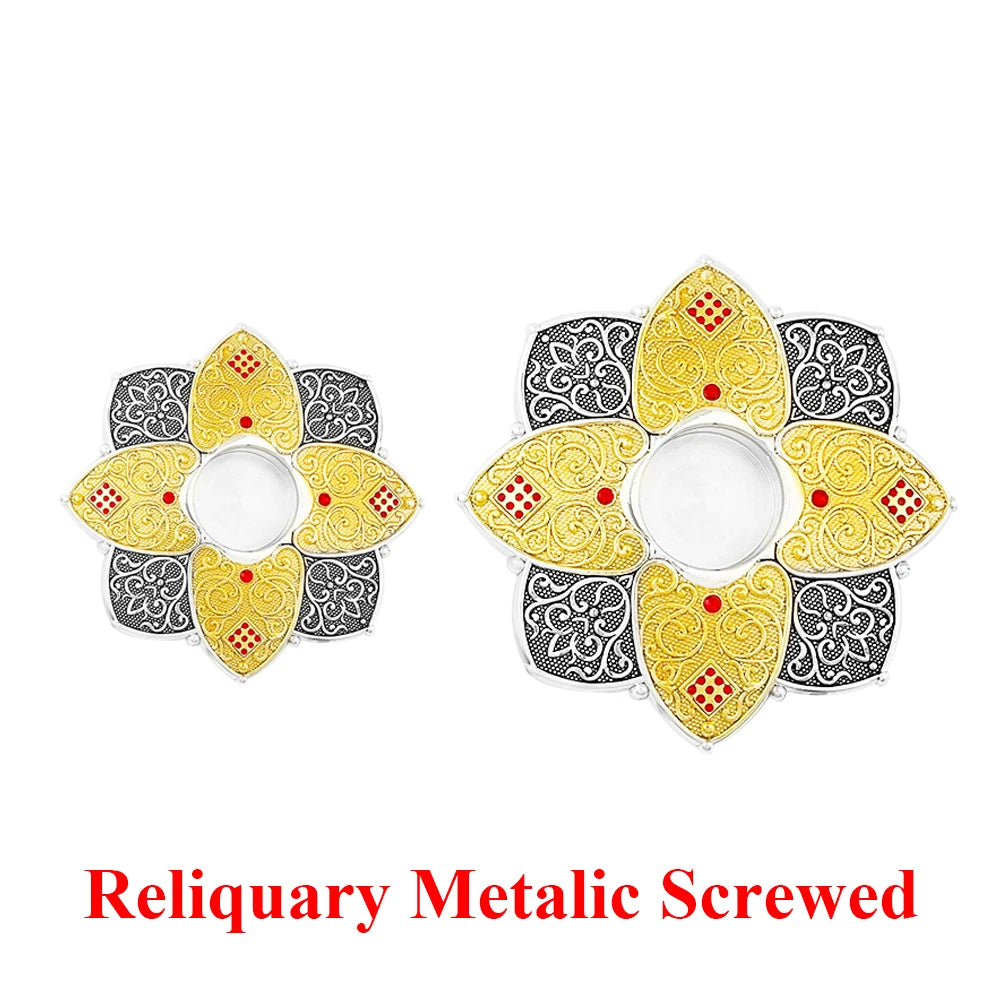 Orthodox-Style Cross Reliquary Case – Mini Christian Relic Holder