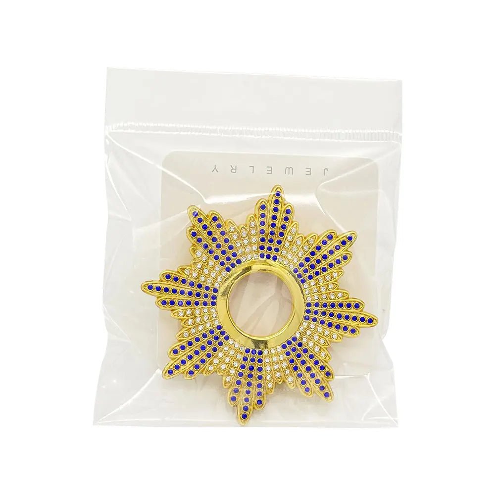 Orthodox-Style Sunburst Reliquary Case – 3 Inch Christian Keepsake Holder - Sylva
