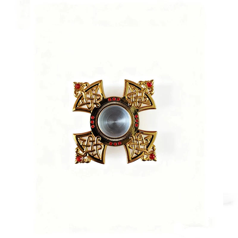 Orthodox Metal Reliquary Box with Decorative Emblems – Antique Religious Relic Holder for Home Chapel, Prayer Altar & Christian Devotion