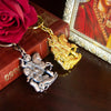 Orthodox Saint George Keychain – Gold-Tone Christian Protection Key Ring