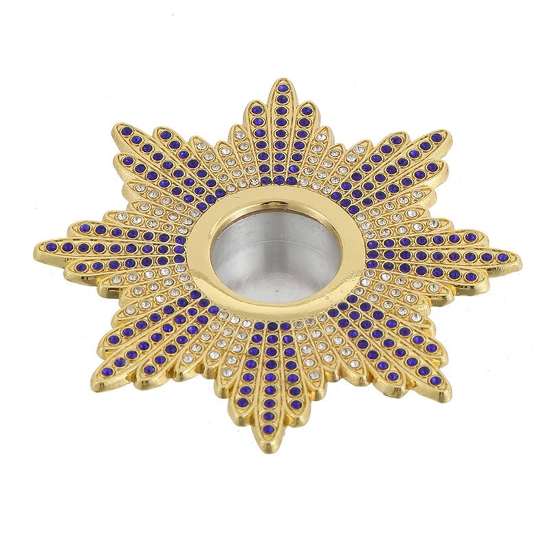 Orthodox Jerusalem Cross Relic Case – Gold-Tone Christian Keepsake Holder - Sylva