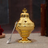 Orthodox Incense Burner with Spoon – Greek Style Church Censer for Prayer & Worship