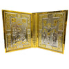 Orthodox Metal Gospel Bible Cover – 21cm Crucifix and Icon Design