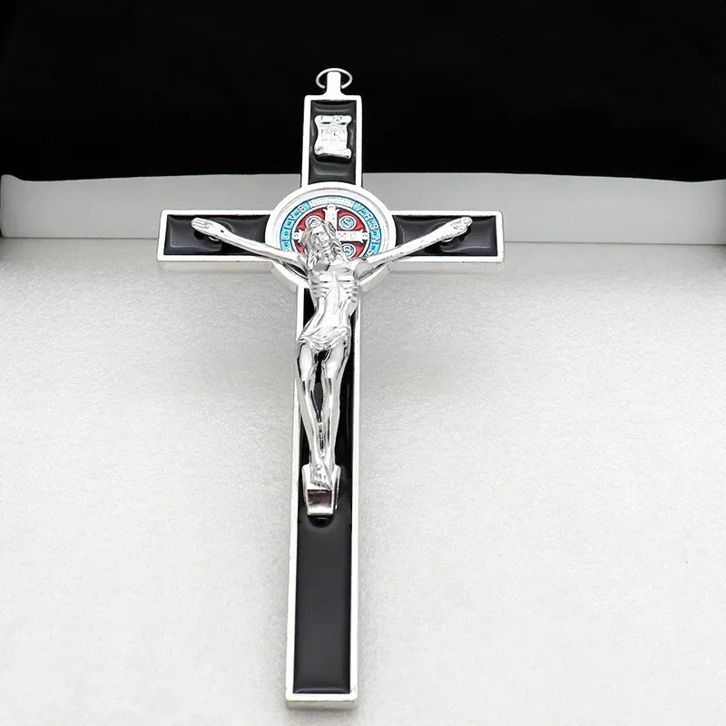 Saint Benedict Crucifix – 19.2cm Catholic Wall & Prayer Cross - Sylva
