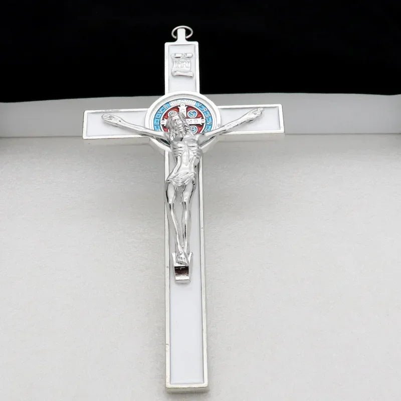 Saint Benedict Crucifix – 19.2cm Catholic Wall & Prayer Cross - Sylva