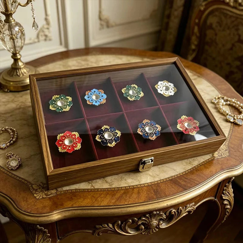 Orthodox Religious Gift Set – Enamel Byzantine Church Decor in Wooden Box