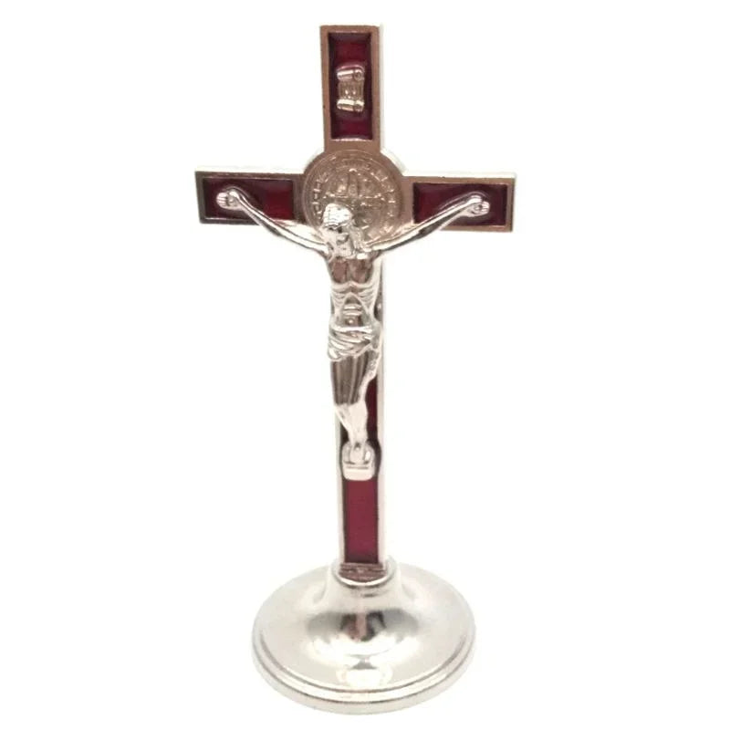 Standing Jesus Crucifix Cross – Catholic Alloy Prayer & Altar Decor