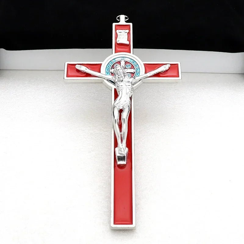 Saint Benedict Crucifix – 19.2cm Catholic Wall & Prayer Cross - Sylva