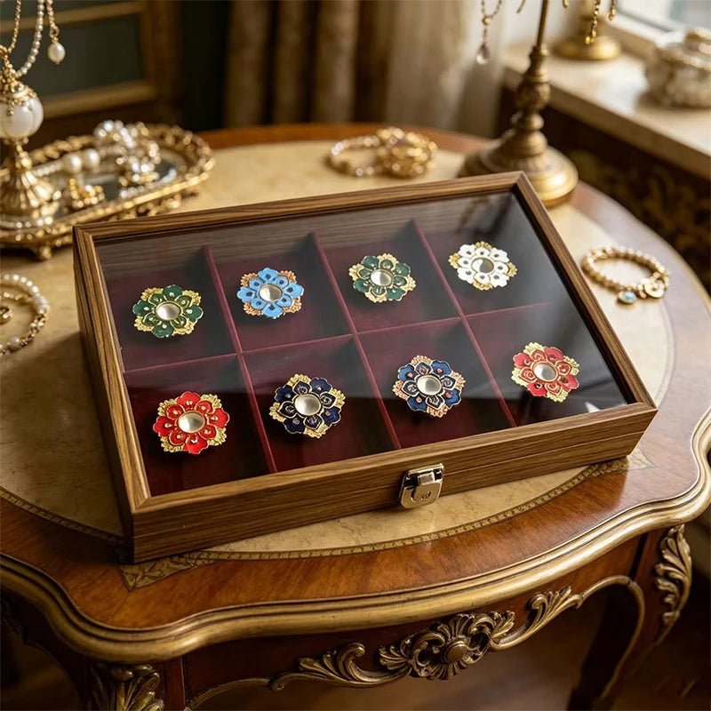Orthodox Religious Gift Set – Enamel Byzantine Church Decor in Wooden Box
