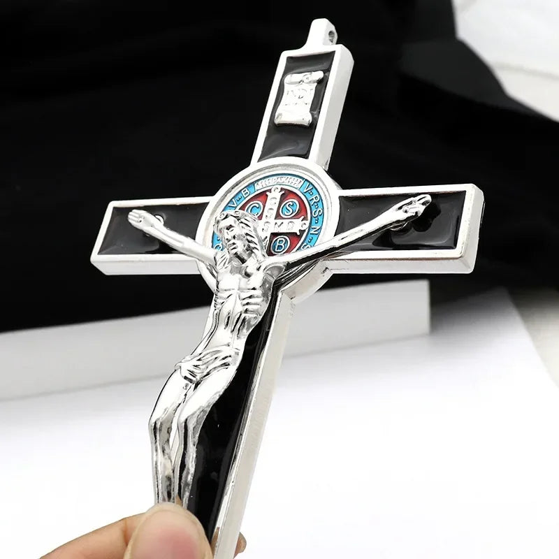 Saint Benedict Crucifix Cross – 19.2cm Catholic Jesus Wall & Prayer Cross