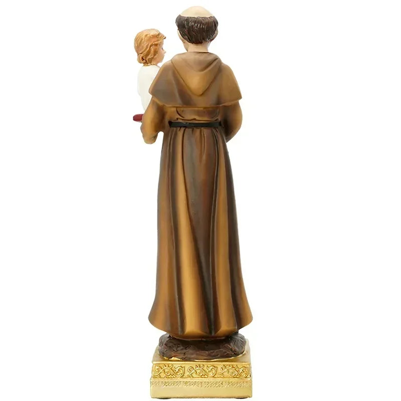Saint Anthony with Baby Jesus Catholic Statue – Resin Home Altar Decor