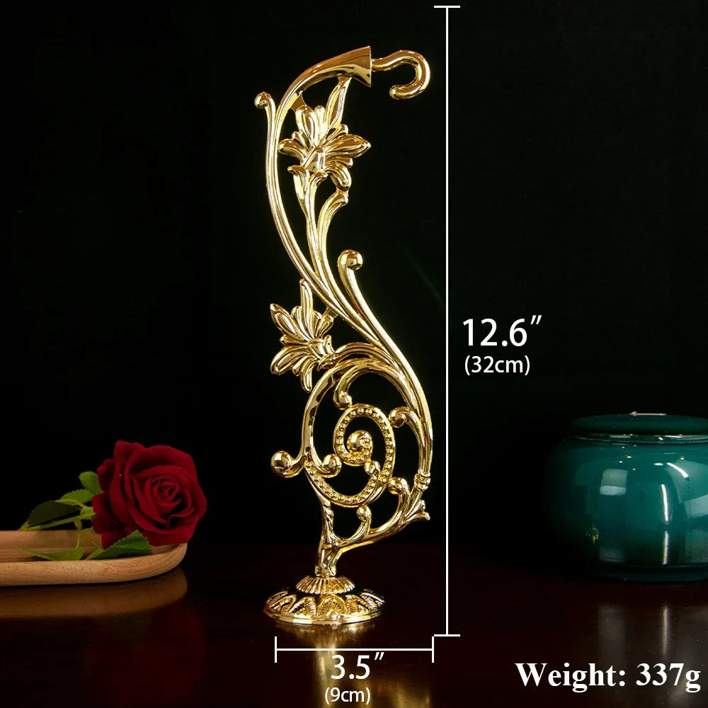 Gold Plated Orthodox Wall Hook for Hanging Vigil Lamps, Icons & Church Decor | Classical Religious Home & Church Accessory