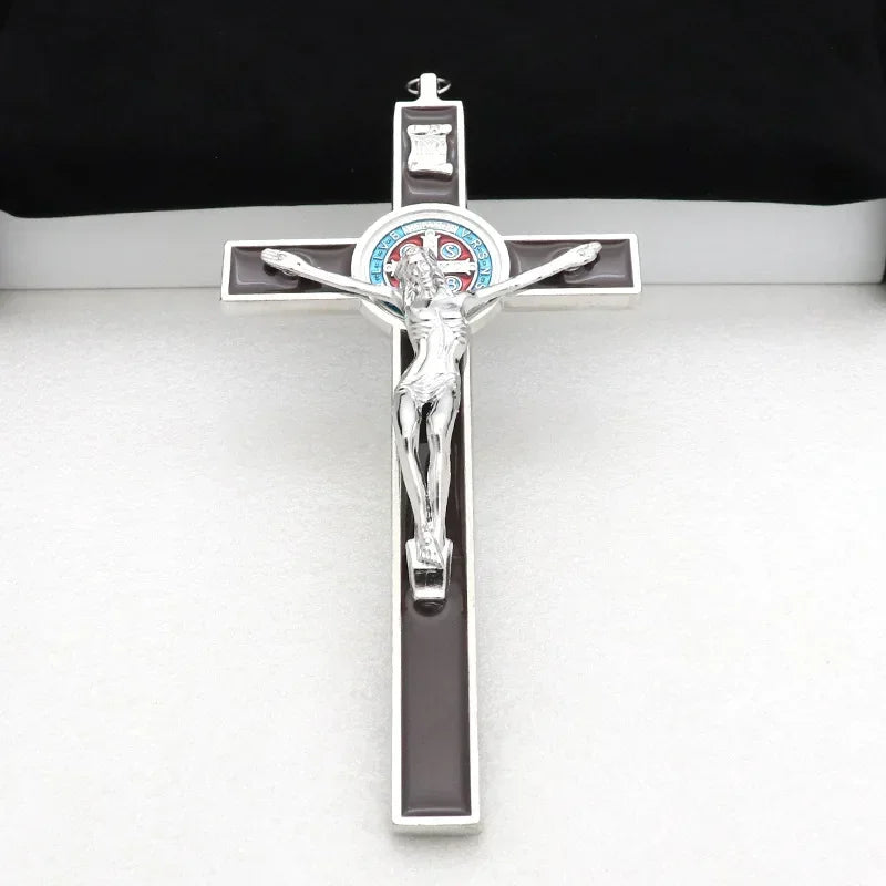 Saint Benedict Crucifix Cross – 19.2cm Catholic Jesus Wall & Prayer Cross