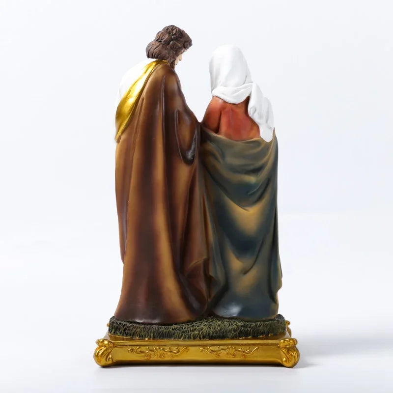 Holy Family Statue – Jesus, Mary & Joseph Catholic Resin Figurine