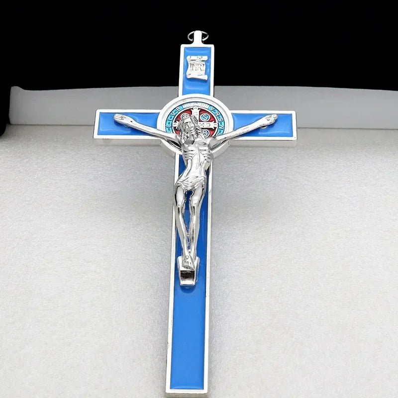 Saint Benedict Crucifix – 19.2cm Catholic Wall & Prayer Cross - Sylva