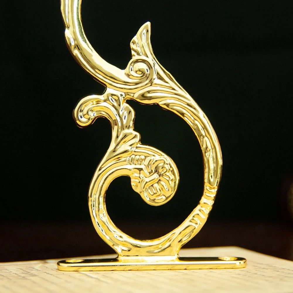 Gold Plated Orthodox Wall Hook for Hanging Vigil Lamps, Icons & Church Decor | Classical Religious Home & Church Accessory