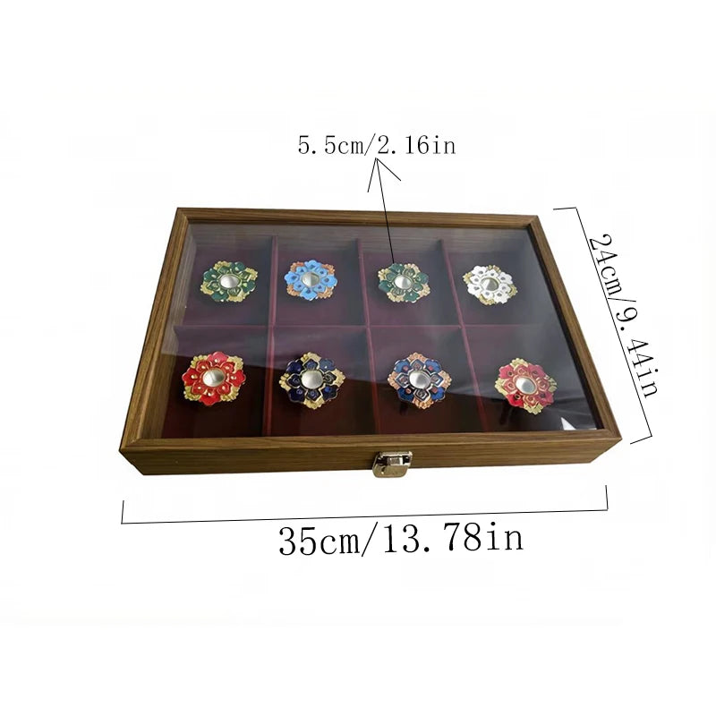Orthodox Religious Gift Set – Enamel Byzantine Church Decor in Wooden Box