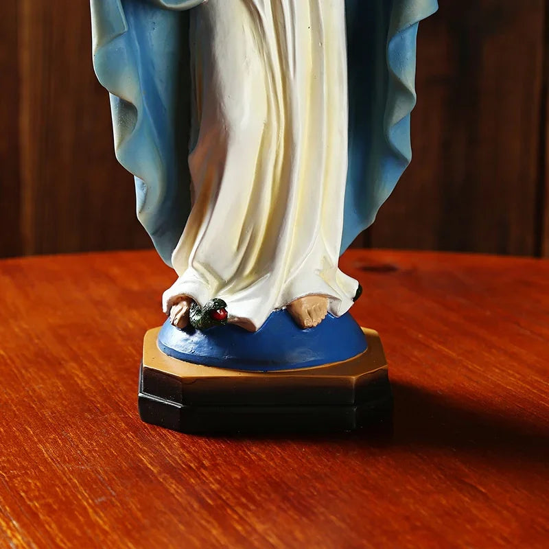 Our Lady Virgin Mary Catholic Statue – Resin Home Altar & Prayer Decor