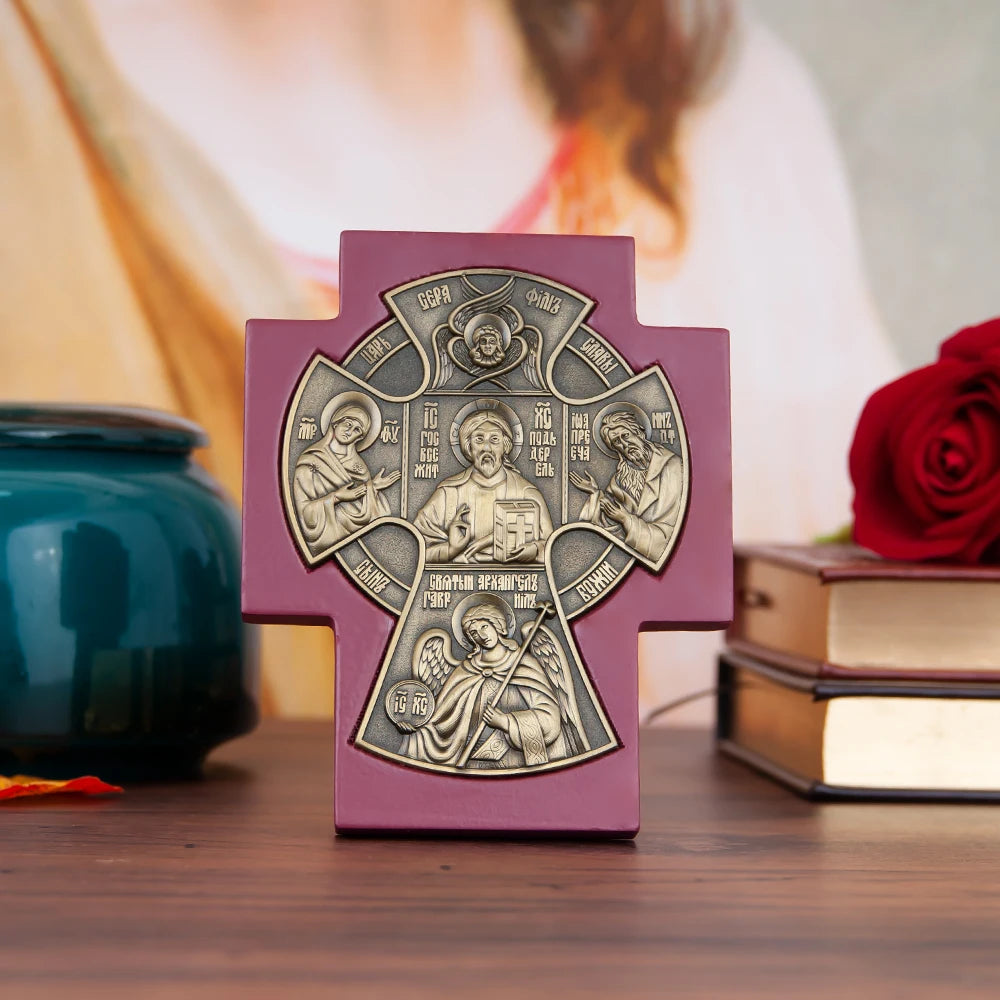 Orthodox Jesus Christ Icon – Metal Byzantine Christian Wall & Prayer Icon