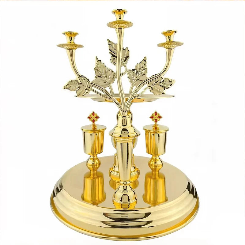 Orthodox Church Communion Set – Chalice, Ciborium & Candlestick Vessels
