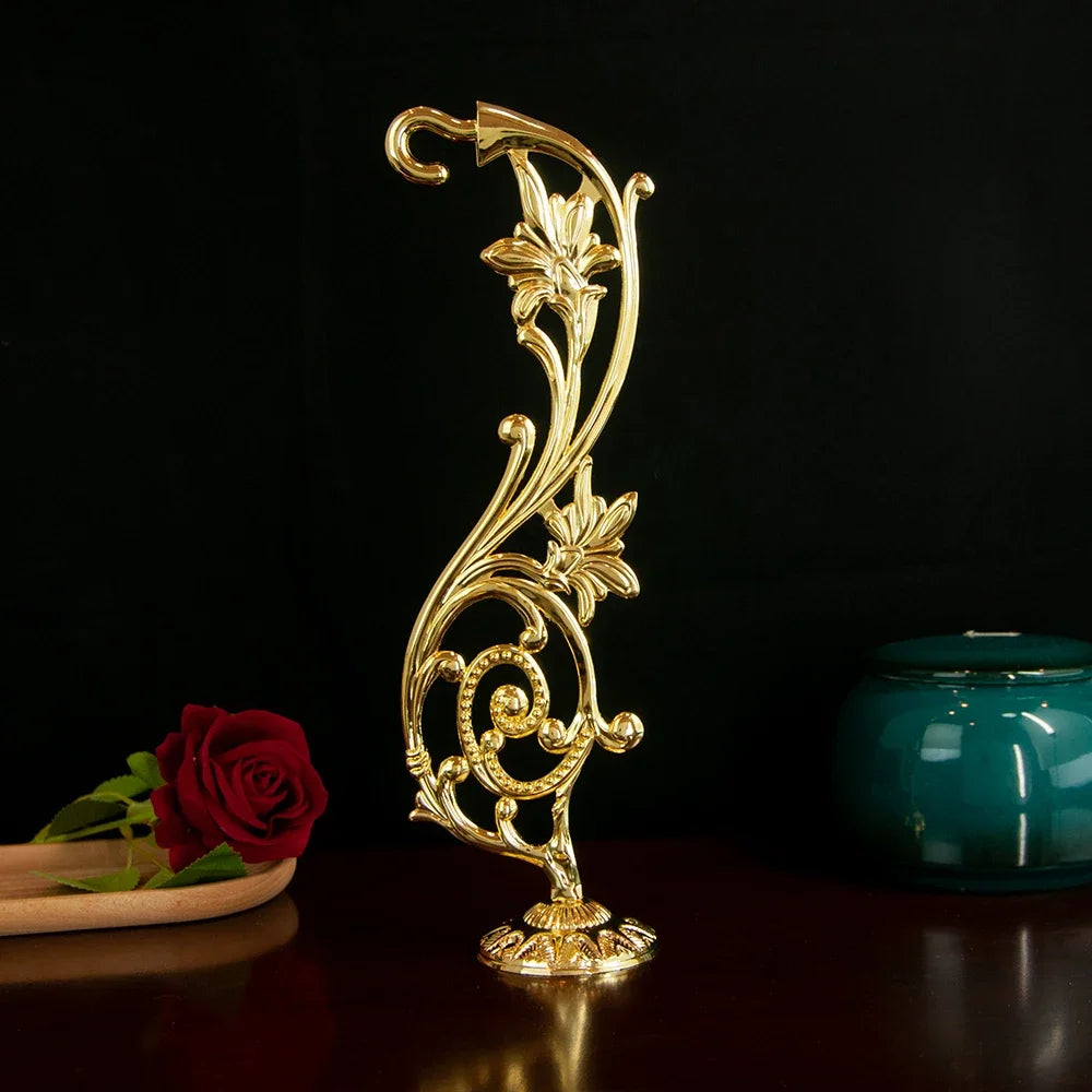 Gold Plated Orthodox Wall Hook for Hanging Vigil Lamps, Icons & Church Decor | Classical Religious Home & Church Accessory