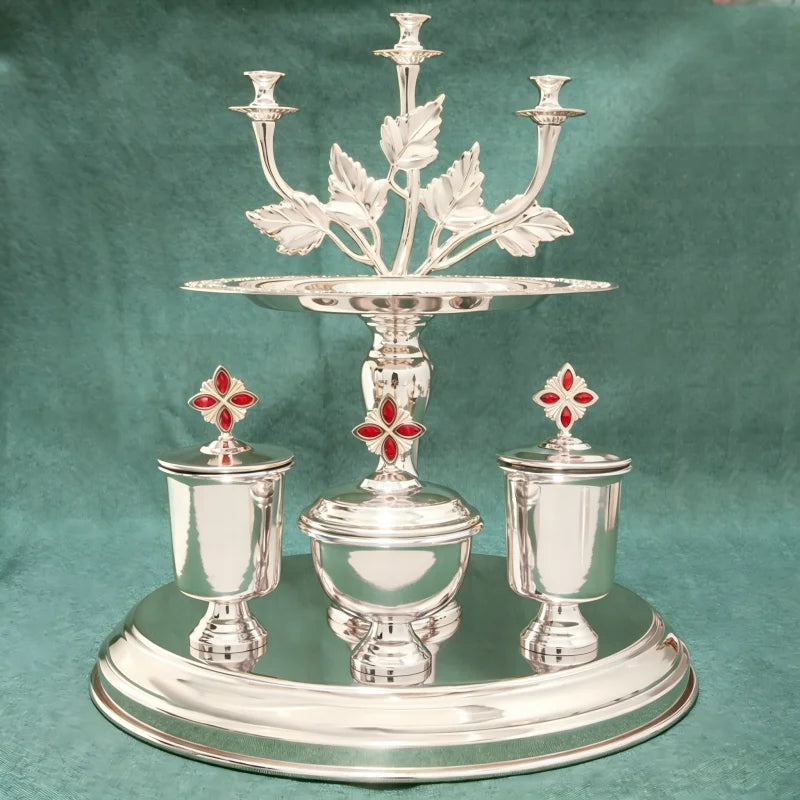 Orthodox Church Communion Set – Chalice, Ciborium & Candlestick Vessels