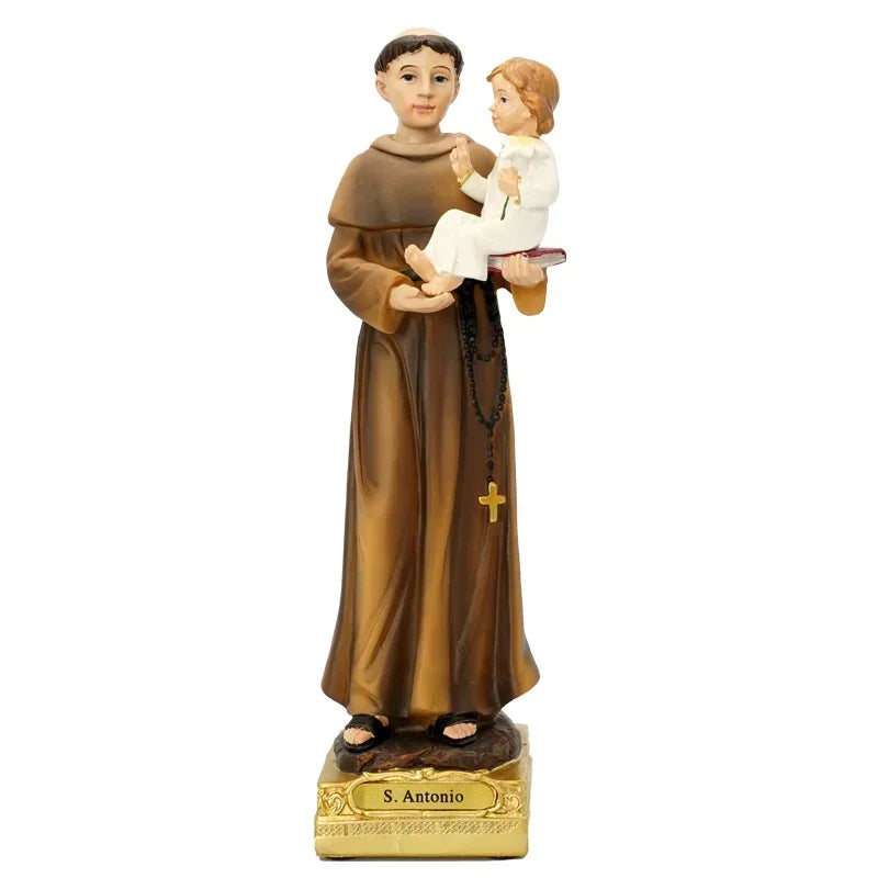Saint Anthony with Baby Jesus Catholic Statue – Resin Home Altar Decor