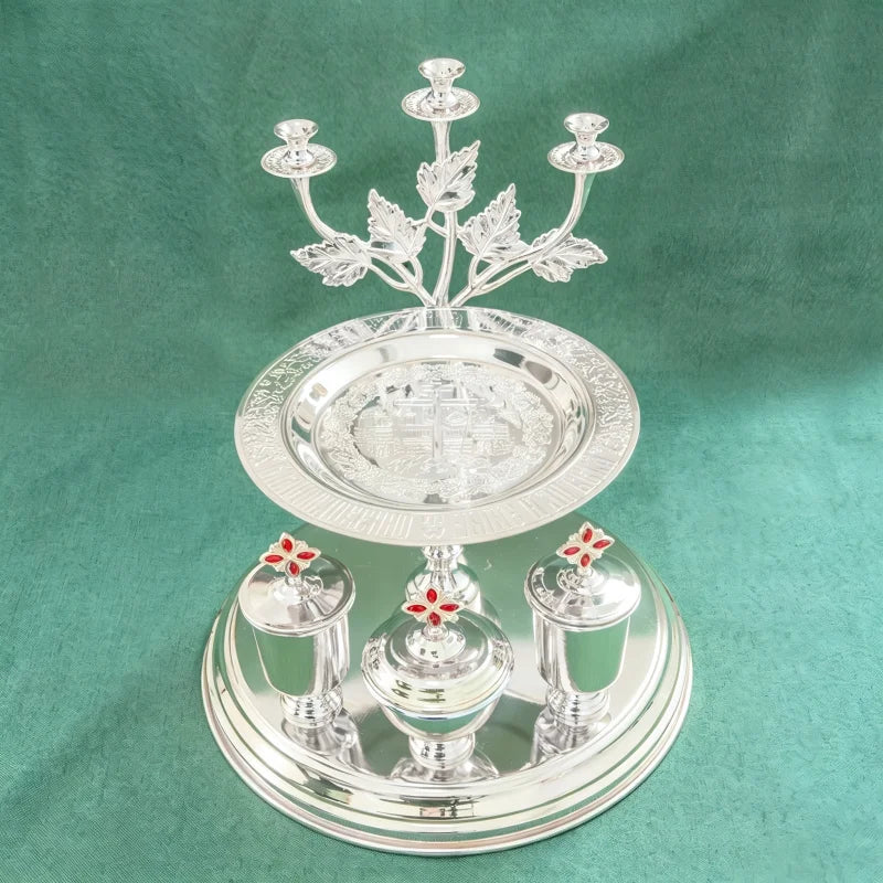 Orthodox Church Communion Set – Chalice, Ciborium & Candlestick Vessels