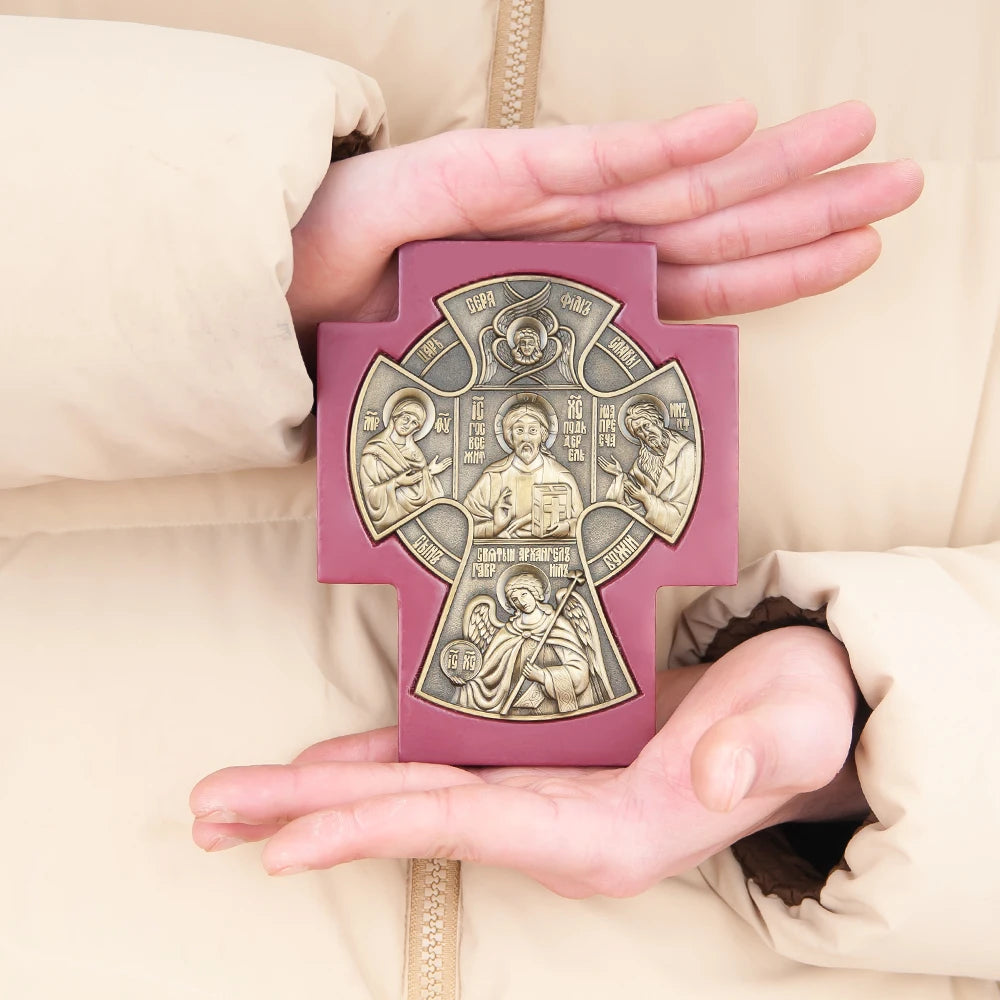 Orthodox Jesus Christ Icon – Metal Byzantine Christian Wall & Prayer Icon