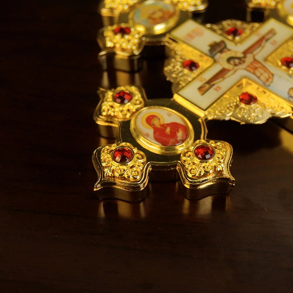 Orthodox Handheld Blessing Cross – Traditional Christian Cross for Prayer & Worship